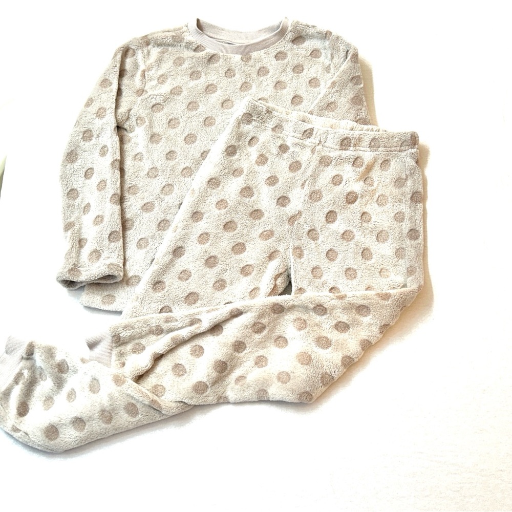 Zara Girls Cozy Polka Dot Matching Set, Size 7-8
